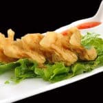 Indbagte hjemmelavet wonton 5stk