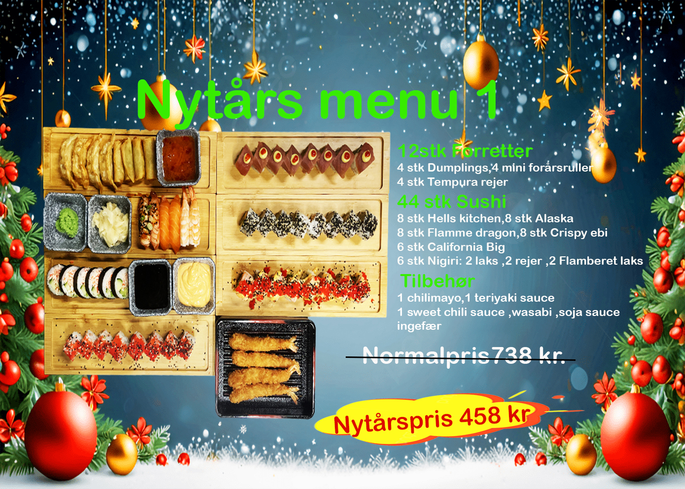nytårsmenu1-2026 Nytårs menu 1 (2-3 personer) - Billede 1