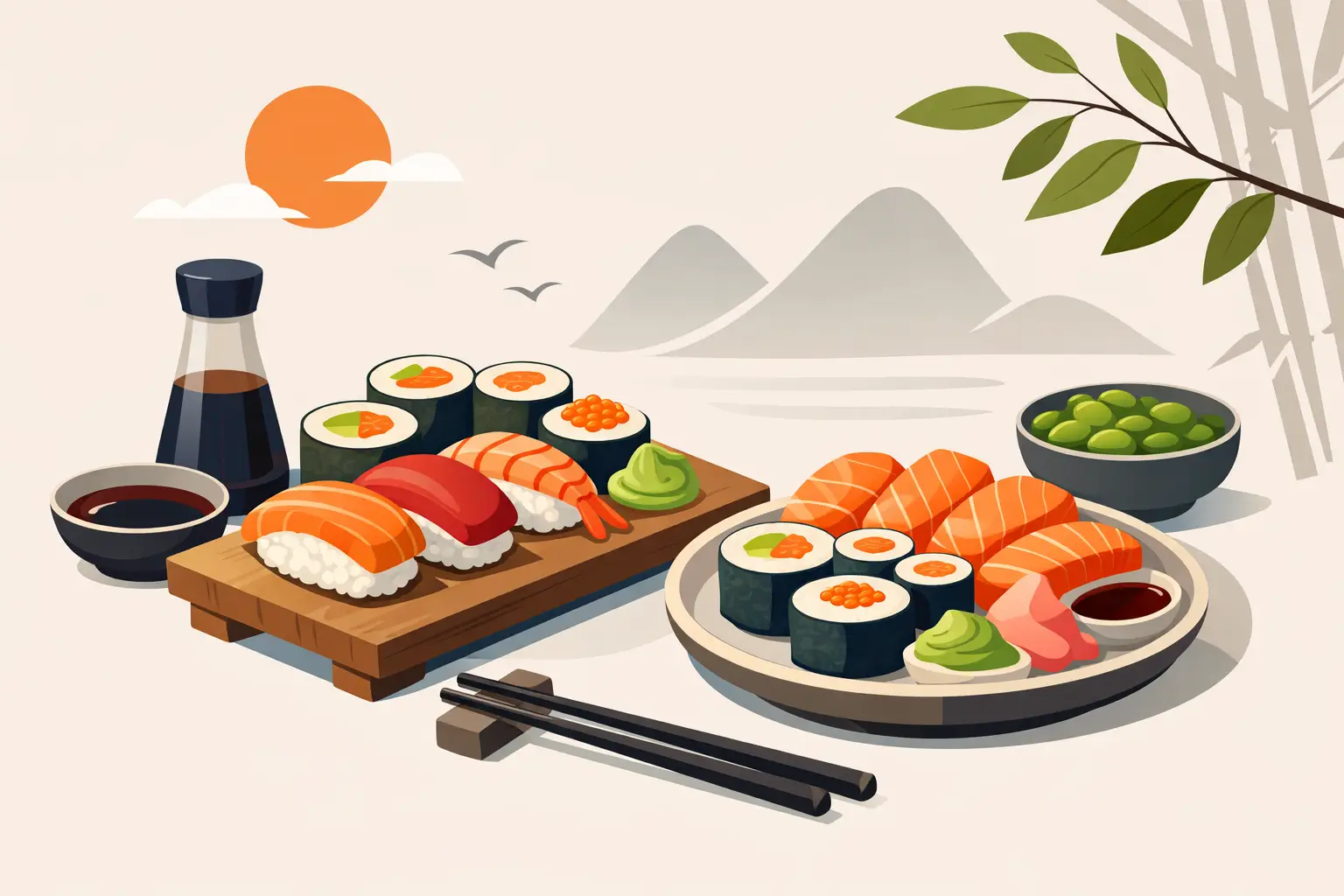 Frisklavet sushi ad libitum med mere smag