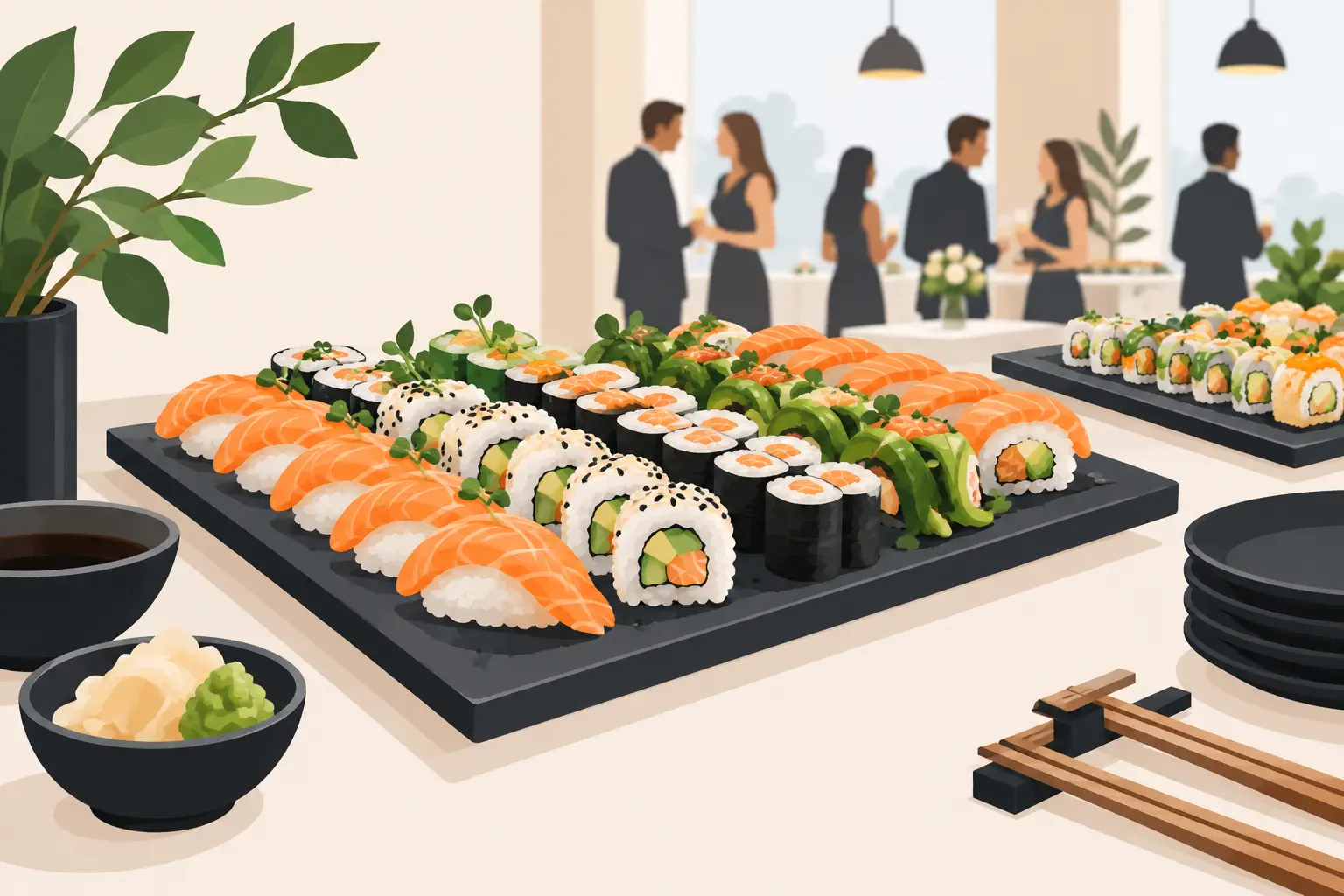 Sushi catering Odense til fester med mere smag