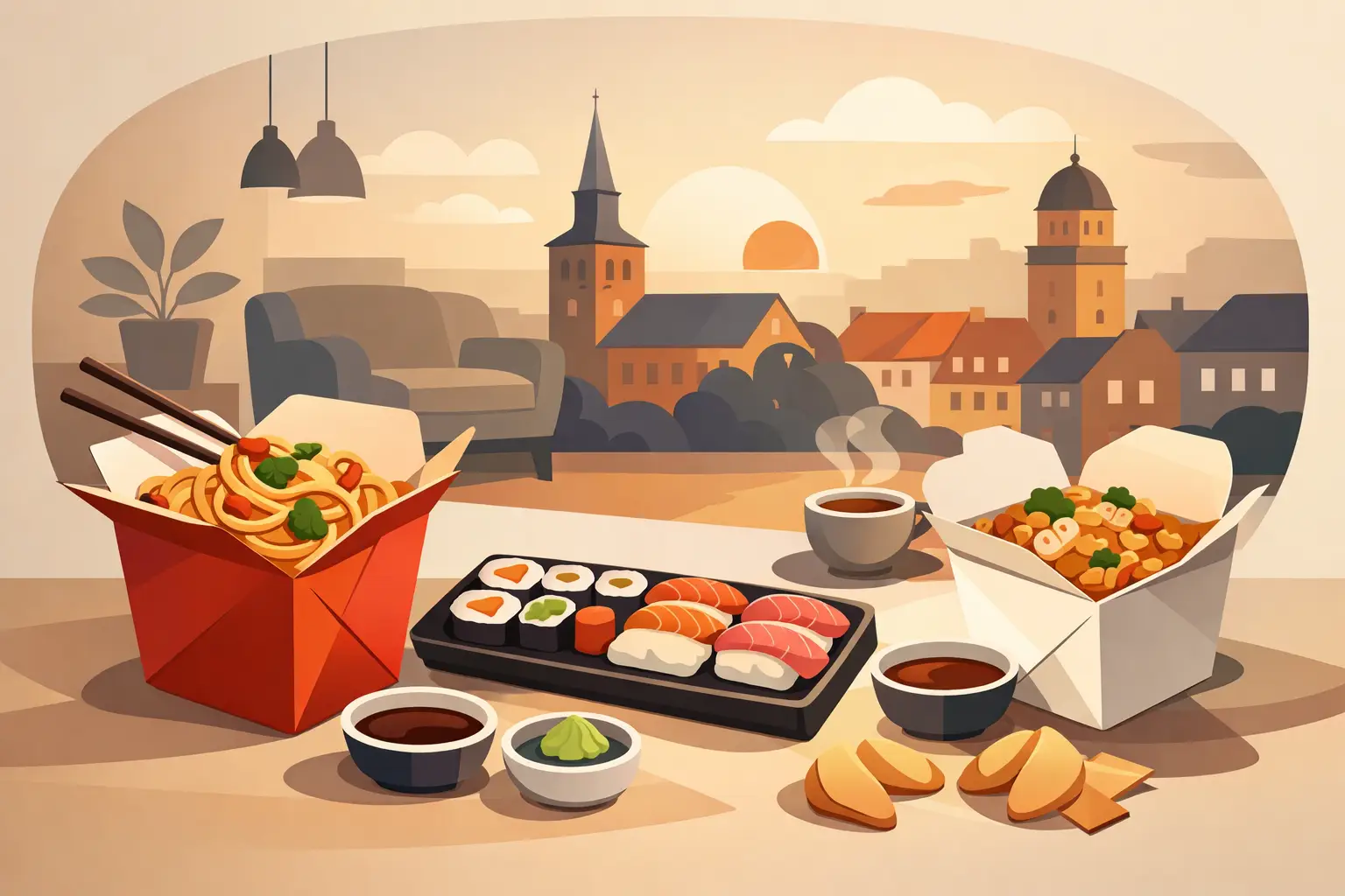 Takeaway Odense: Asiatiske favoritter hjemme